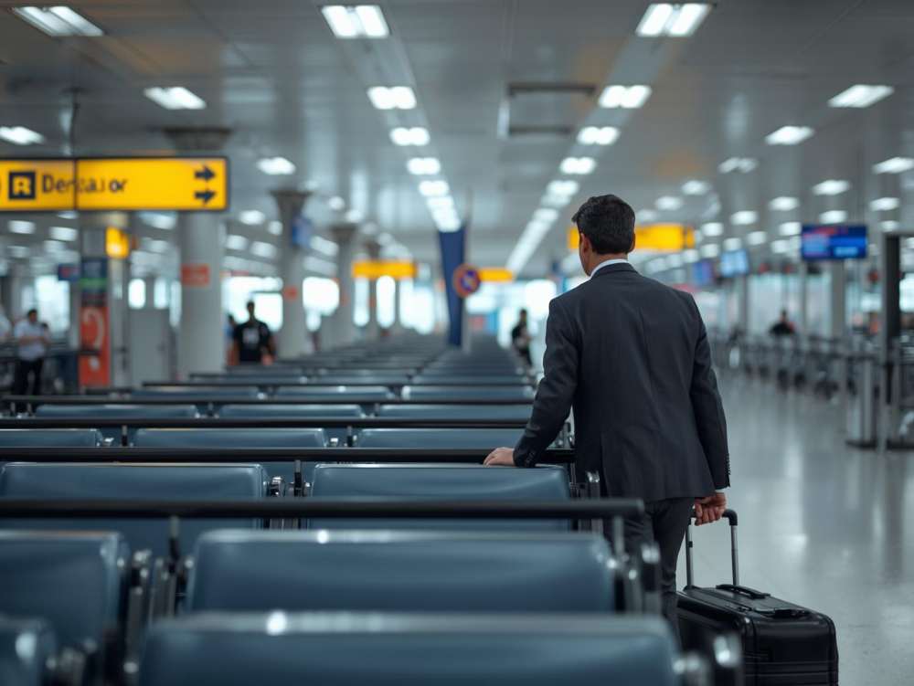 A businessman heading for Australia.