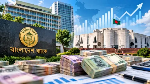 অর্থবছরের প্রথম দুই মাসে ব্যাংক থেকে সরকারের ঋণ ১৬,৬০১ কোটি টাকা