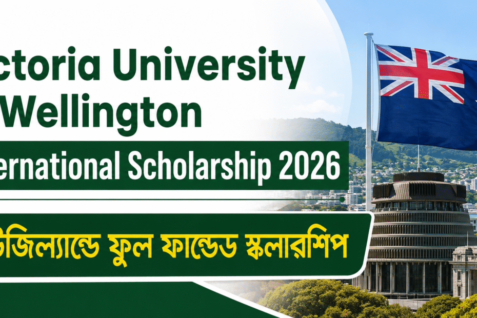 Victoria University of Wellington International Scholarship 2026 নিউজিল্যান্ডে ফুল ফান্ডেড স্কলারশিপ
