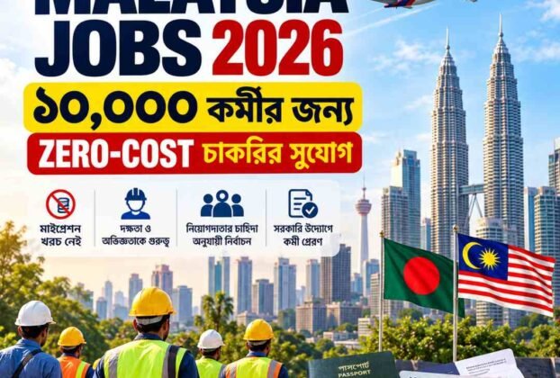 Malaysia jobs 2026 zero cost jobs for 10000 Bangladeshi workers